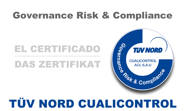 TÜV Nord-Cualicontrol - das Zertifikat